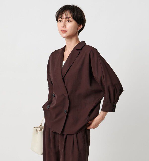 UNITED ARROWS「シアー ドルマン ブラウス ジャケット ウォッシャブル」|テーラードジャケット|
