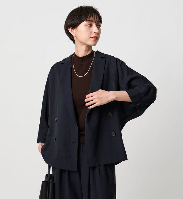 UNITED ARROWS「シアー ドルマン ブラウス ジャケット ウォッシャブル」|テーラードジャケット|