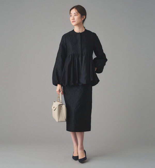UNITED ARROWS「GISHA 2トーン ジャガード ワンピース」|ワンピース|
