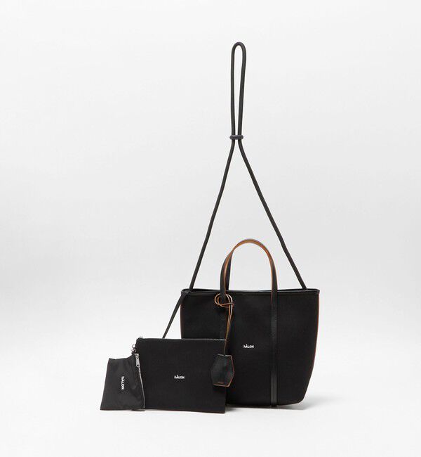 UNITED ARROWS「＜hALON＞ボンディング ミニ トートバッグ」|トートバッグ|BLACK