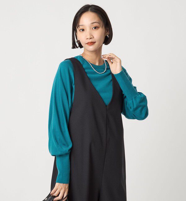 UNITED ARROWS green label relaxing「エブリニット 2WAY カーディガン ウォッシャブル」|カーディガン|TURQUOISE