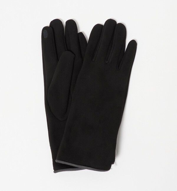 UNITED ARROWS green label relaxing「起毛 シルキーグローブ / 手袋」|手袋|BLACK