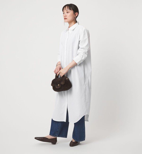 UNITED ARROWS green label relaxing「ニット ベスト &times; シャツ ワンピース セット」|ワンピース|