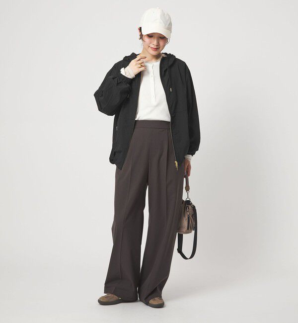 UNITED ARROWS green label relaxing「【WEB限定】＜at ease＞フード ブルゾン マシンウォッシャブル 撥水 UVカット」|ブルゾン・スタジャン|