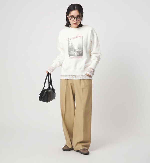 UNITED ARROWS green label relaxing「【WEB限定】＜at ease＞フォト プリント スウェット プルオーバー」|スウェット・ジャージ|