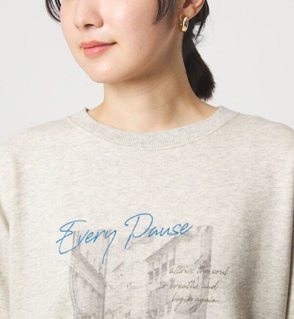 UNITED ARROWS green label relaxing「【WEB限定】＜at ease＞フォト プリント スウェット プルオーバー」|スウェット・ジャージ|