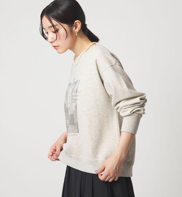 UNITED ARROWS green label relaxing「【WEB限定】＜at ease＞フォト プリント スウェット プルオーバー」|スウェット・ジャージ|