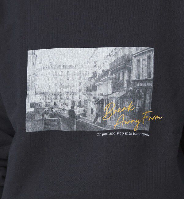 UNITED ARROWS green label relaxing「【WEB限定】＜at ease＞フォト プリント スウェット プルオーバー」|スウェット・ジャージ|