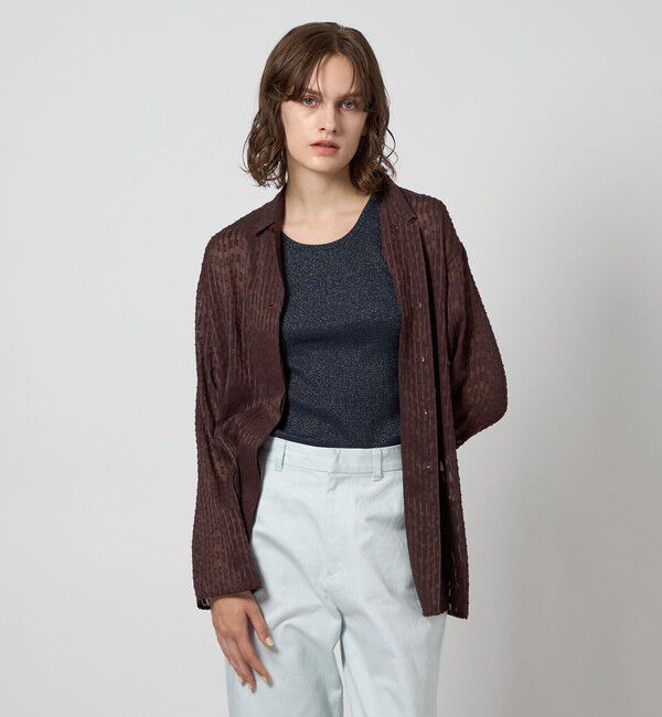 STEVEN ALAN「＜Steven Alan＞シフォン ジャガード シャツ」|シャツ・ブラウス|