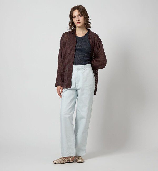 STEVEN ALAN「＜Steven Alan＞シフォン ジャガード シャツ」|シャツ・ブラウス|