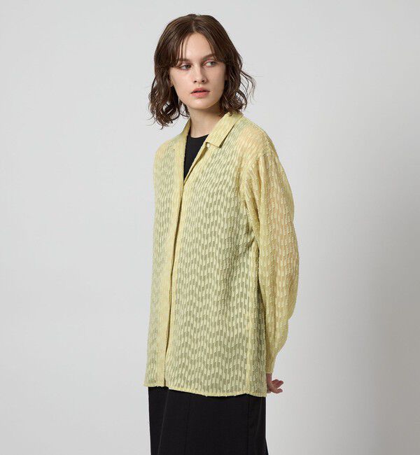 STEVEN ALAN「＜Steven Alan＞シフォン ジャガード シャツ」|シャツ・ブラウス|