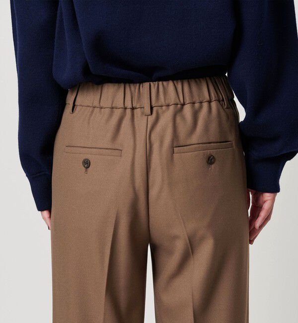 BEAUTY&YOUTH UNITED ARROWS「裏起毛バックゴム ストレートパンツ ウォッシャブル」|スラックス|
