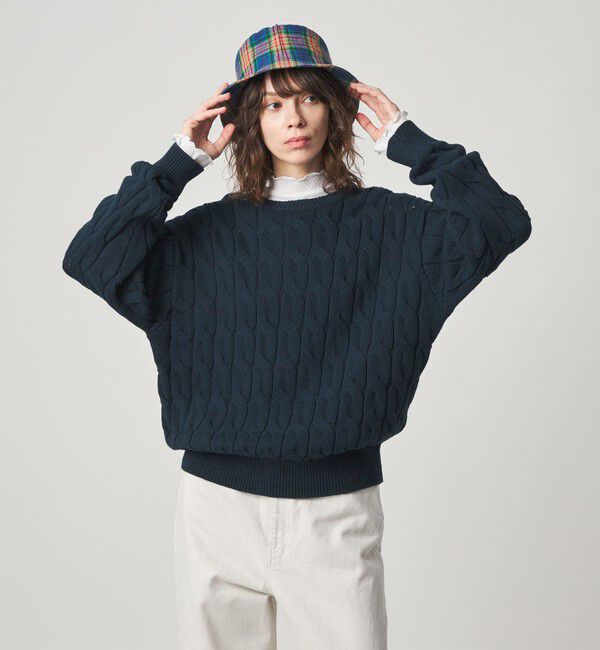 STEVEN ALAN「＜Steven Alan＞コットン ケーブル ニット」|ニット・セーター|