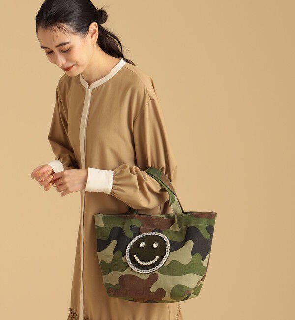 Ray BEAMS 「ECODECO / カモフラ スマイル トートバッグ」|トートバッグ|