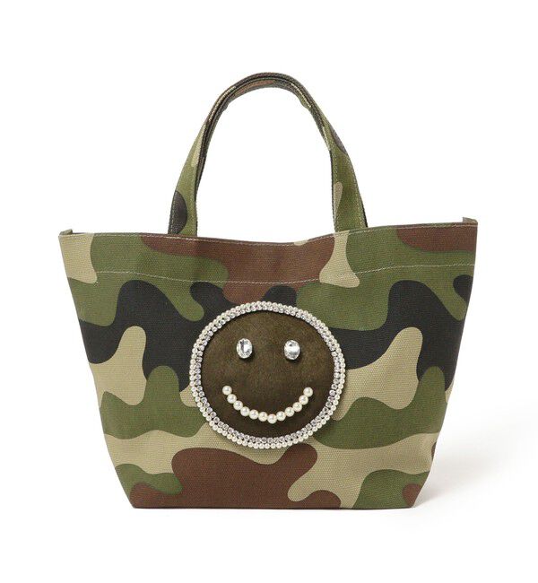 Ray BEAMS 「ECODECO / カモフラ スマイル トートバッグ」|トートバッグ|