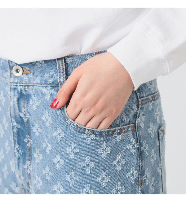 Ray BEAMS 「ジャカード デニム パンツ」|デニム|