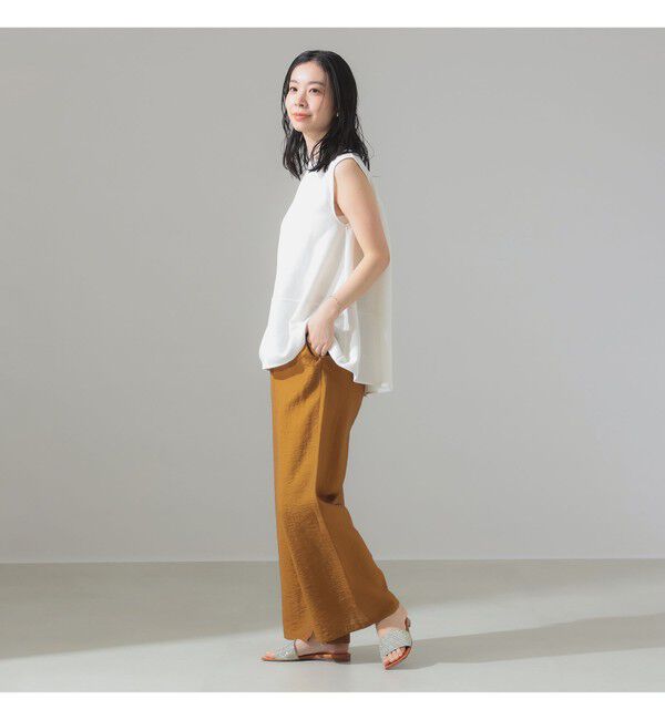 Demi-Luxe BEAMS 「ラッセルメッシュ ノースリーブ プルオーバー」|Tシャツ・カットソー|