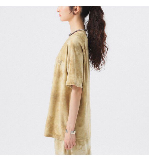 BEAMSBOY「【別注】NEEDLES / ベロア Uネック Tシャツ」|Tシャツ・カットソー|