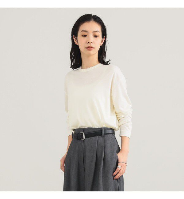 Demi-Luxe BEAMS 「【別注】SLOANE / ウール クルーネック ロングスリーブ」|Tシャツ・カットソー|