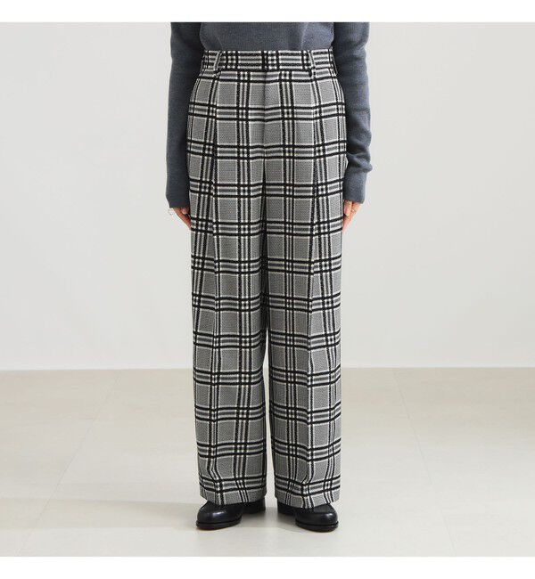 Demi-Luxe BEAMS 「AK+1 / 1タック ウール ワイドパンツ」|チノ|