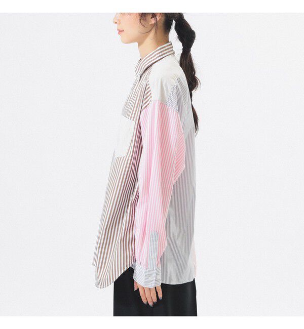 BEAMSBOY「ストライプ クレイジー ボタンダウン ロングスリーブ」|シャツ・ブラウス|