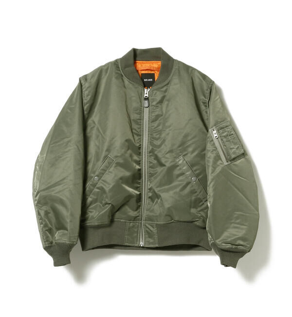 BEAMS「リラックスフィット THERMOLITE(R) MA-1 （撥水）」|ブルゾン・スタジャン|