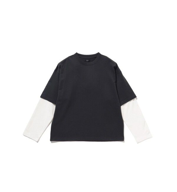 BEAMS「レイヤード Tシャツ」|Tシャツ・カットソー|S/BLK&WHITE