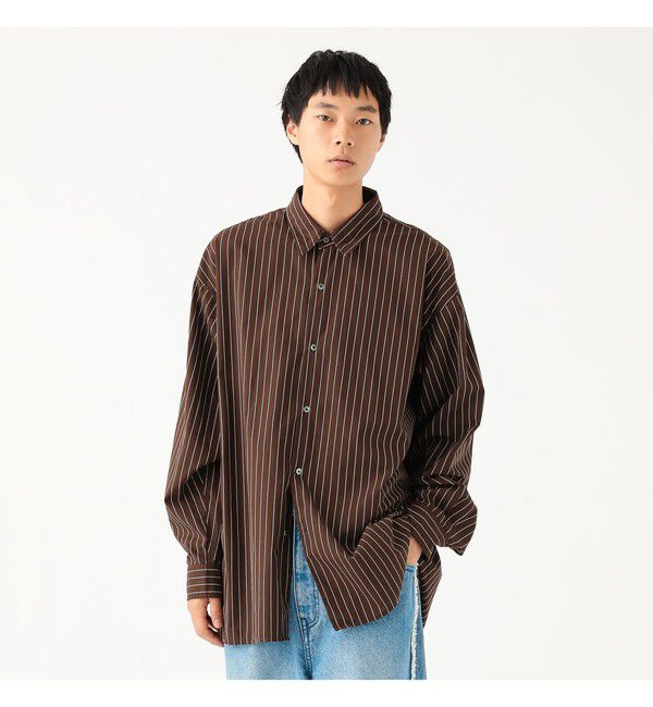 BEAMS「ワイドフィット バックジップ シャツ」|シャツ・ブラウス|