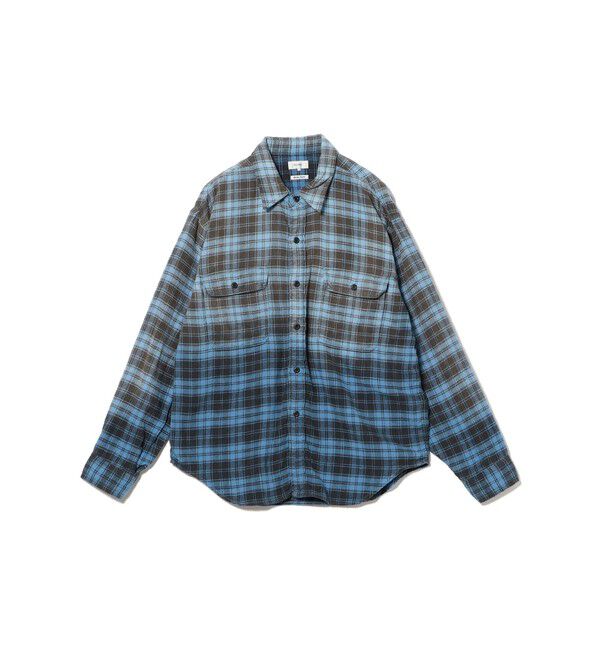 BEAMS「ワイドフィット フェード チェックシャツ」|シャツ・ブラウス|
