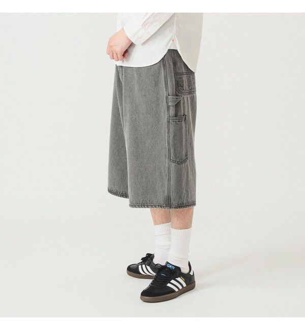 BEAMS「クォーターレングス ペインターデニム」|デニム|GREY