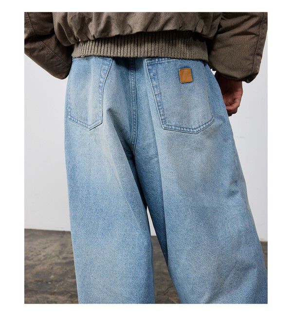 BEAMS「ワイドストレート バルーン デニムパンツ」|デニム|INDIGO