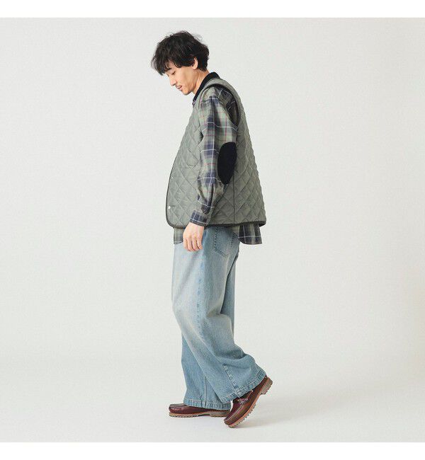 BEAMS「ワイドストレート バルーン デニムパンツ」|デニム|