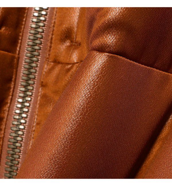 BEAMS「レザーライク ダウン ブルゾン」|ブルゾン・スタジャン|