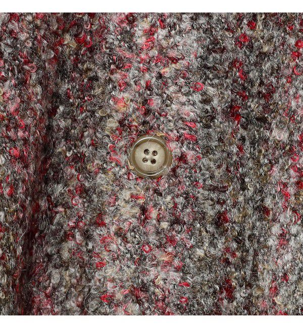 BEAMS「5ゲージ ブークレ カーディガン」|ニット・セーター|