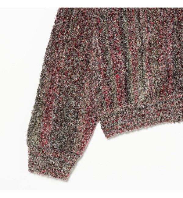 BEAMS「5ゲージ ブークレ カーディガン」|ニット・セーター|