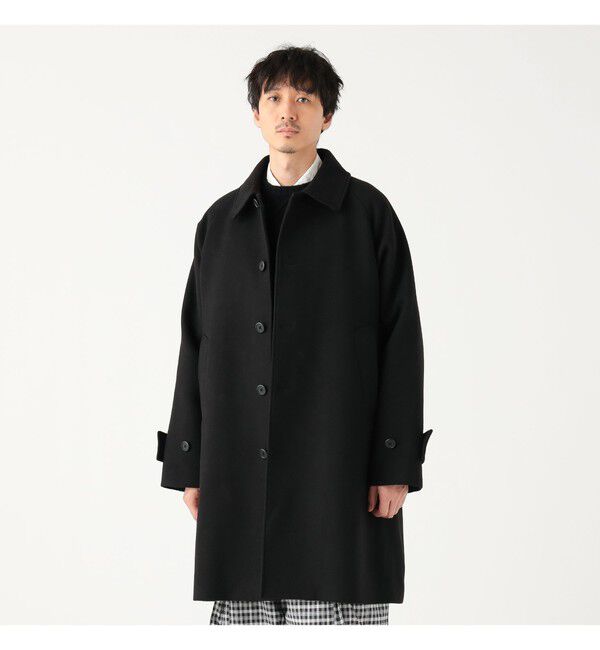 BEAMS「ワイドフィット フリース ステンカラーコート」|ダッフルコート|