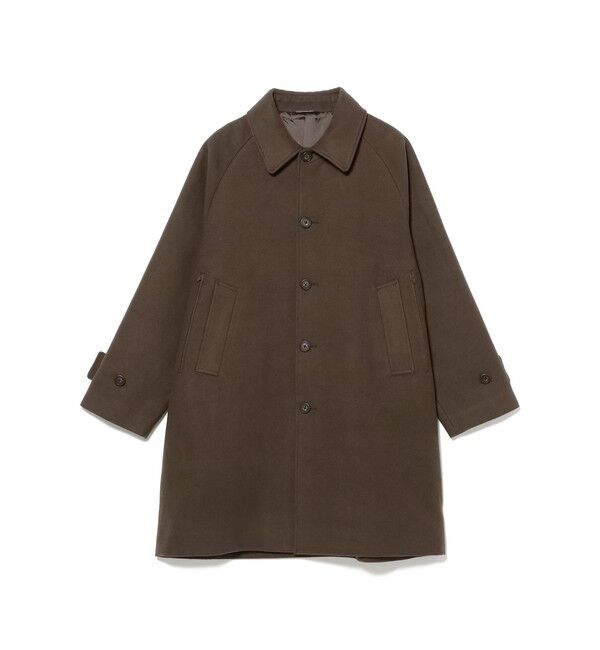 BEAMS「ワイドフィット フリース ステンカラーコート」|ダッフルコート|