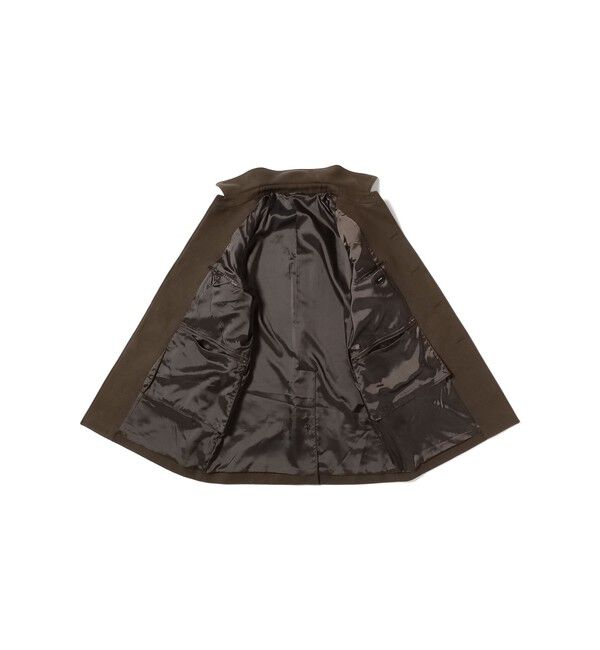 BEAMS「ワイドフィット フリース ステンカラーコート」|ダッフルコート|