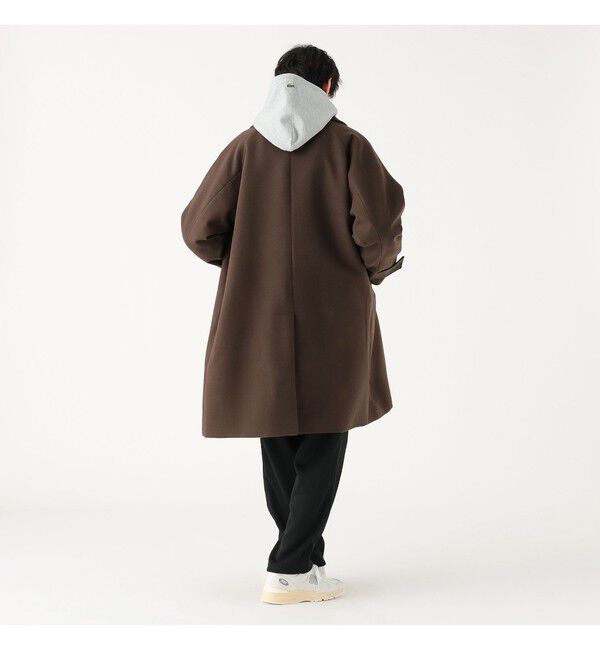 BEAMS「ワイドフィット フリース ステンカラーコート」|ダッフルコート|