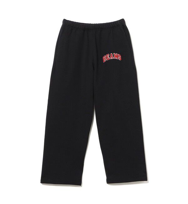 BEAMS「BEAMS ロゴ スウェット パンツ」|チノ|BLACK②