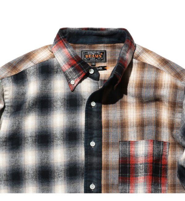 BEAMS PLUS「B.D. flannel Plaid Panel」|シャツ・ブラウス|