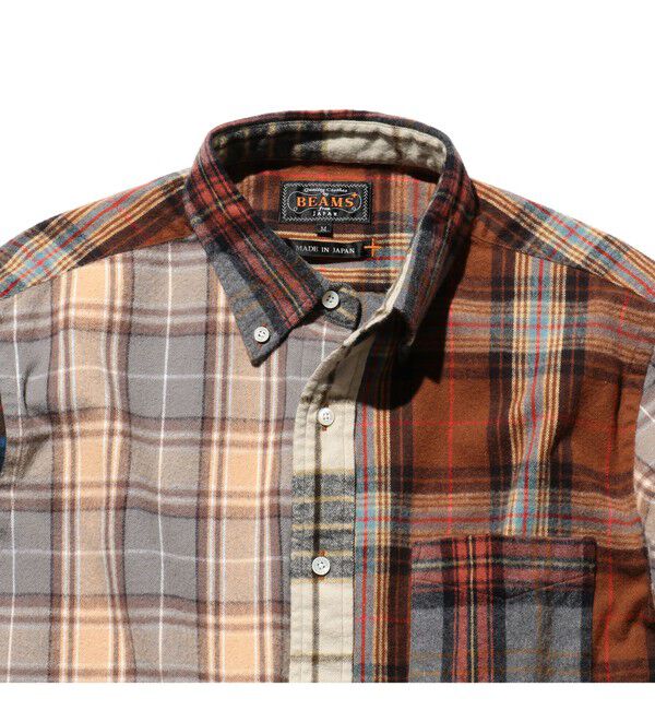 BEAMS PLUS「B.D. flannel Plaid Panel」|シャツ・ブラウス|