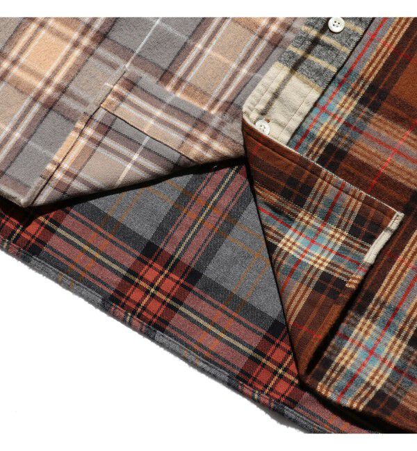 BEAMS PLUS「B.D. flannel Plaid Panel」|シャツ・ブラウス|