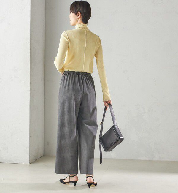 SHIPS for women「〈手洗い可能〉ドライタッチ リブ タートル」|Tシャツ・カットソー|