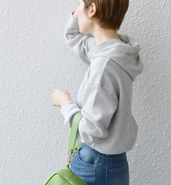 SHIPS any「SHIPS any:〈洗濯機可能〉ワッフル フーディ プルオーバー」|Tシャツ・カットソー|