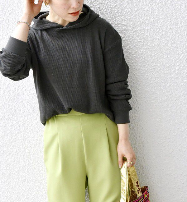 SHIPS any「SHIPS any:〈洗濯機可能〉ワッフル フーディ プルオーバー」|Tシャツ・カットソー|