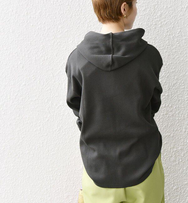 SHIPS any「SHIPS any:〈洗濯機可能〉ワッフル フーディ プルオーバー」|Tシャツ・カットソー|