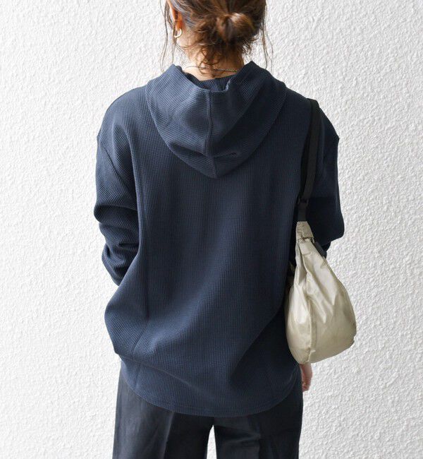 SHIPS any「SHIPS any:〈洗濯機可能〉ワッフル フーディ プルオーバー」|Tシャツ・カットソー|