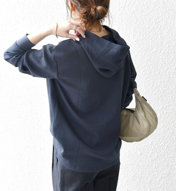 SHIPS any「SHIPS any:〈洗濯機可能〉ワッフル フーディ プルオーバー」|Tシャツ・カットソー|