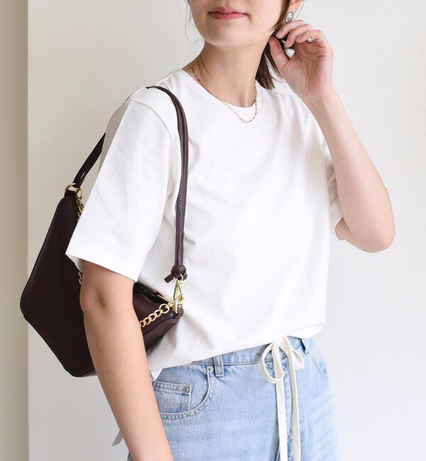 SHIPS for women「〈手洗い可能〉ベーシック TEE」|Tシャツ・カットソー|ホワイト